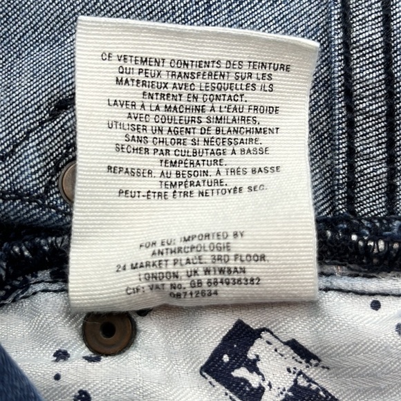 Pilcro and the Letterpress Anthropologie High Rise Skinny Size 27 - Picture 11 of 16